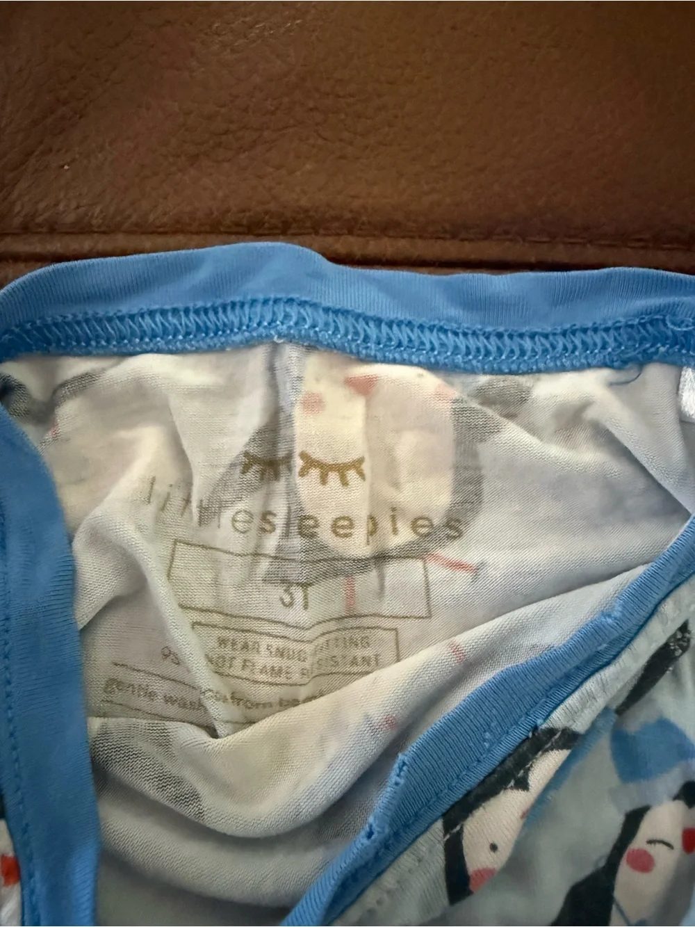 Little Sleepies Blue Penguin Print Kids Pajama Set